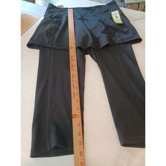 Old Navy NWT compression skirt legging 1-piece combo women L black active sport - Picture 10 of 11